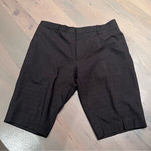 Burberry Dark brown Flat Front Shorts